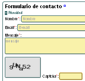 El formulario de contacto