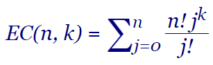Convolución exponencial de factoriales y potencias