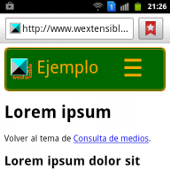 Consulta medios width en móviles