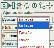 Ajustes visuales en un grafo